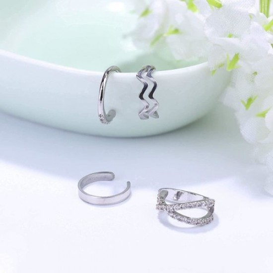 Ear Cuff Earrings For Women Non Pierced Cubic Zirconia Round Huggie Hoop Cartilage Clip On Conch Earring Cuffs Ear Cuff Earrings For Women Non Pierced Cubic Zirconia Round Huggie Hoop Cartilage Clip On Conch Earring Cuffs